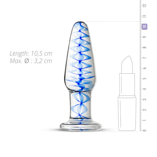 Plug en Verre n 23 - 10.5 x 3.2 cm