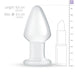 Plug en Verre n 25 - 9.5 x 4.4 cm