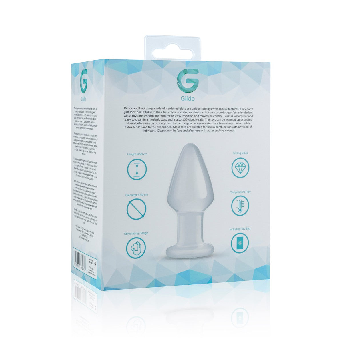 Plug en Verre n 25 - 9.5 x 4.4 cm