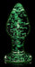 Plug en verre phosphorescent BUTT GLOW M 7 x 3.2cm