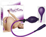 Plug gonflable Ballon Bad kitty 8 x 9cm Violet