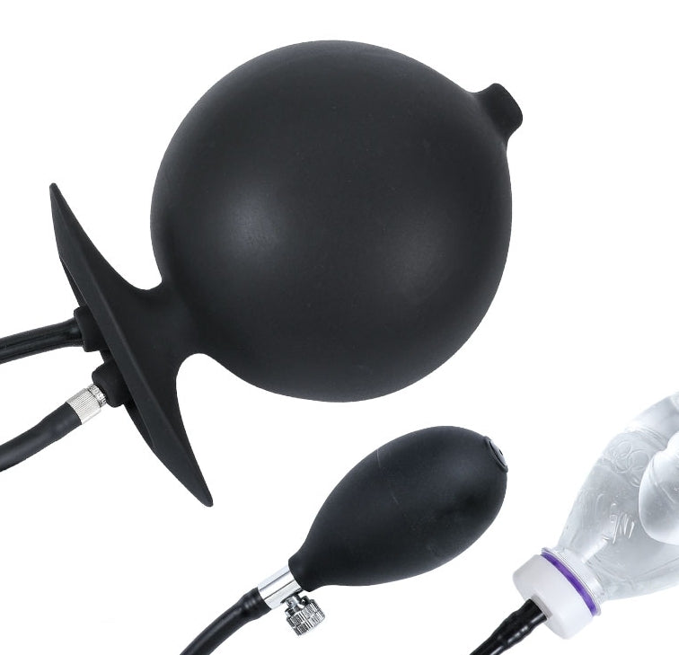 Plug gonflable et Embout de lavement BUTT ENEMA 12 x 11cm
