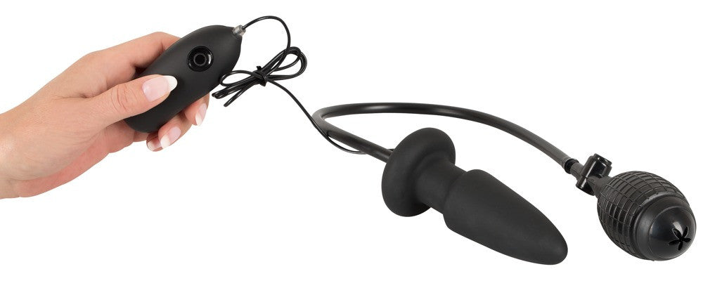 Plug gonflable et vibrant Conikflat 10.5 x 4cm