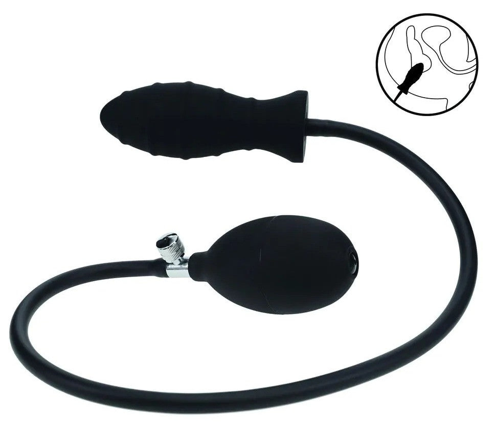 Plug gonflable Ribbed Levelz 9 x 4cm
