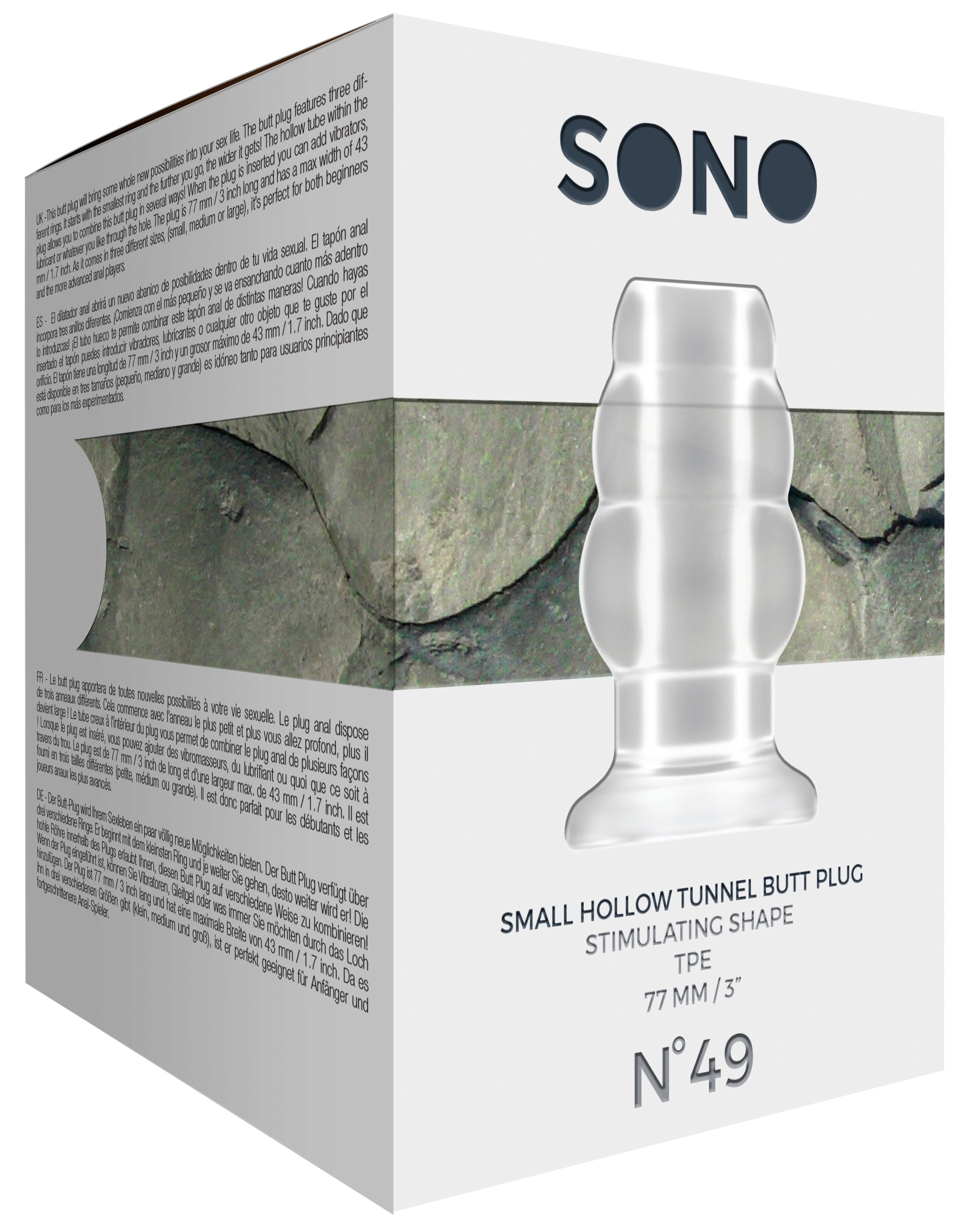 Plug Hollow Sono N49 - 6.5 x 4.3 cm Transparent