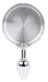 Plug métal Ashes round Argent 6 x 2.5cm