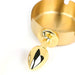 Plug métal Ashes round doré 6 x 2.5cm