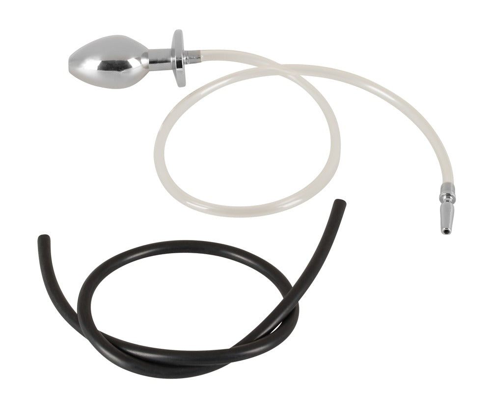 Plug Penis avec plug anal pour jeu Uro