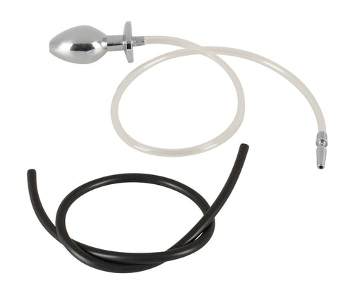 Plug Penis avec plug anal pour jeu Uro