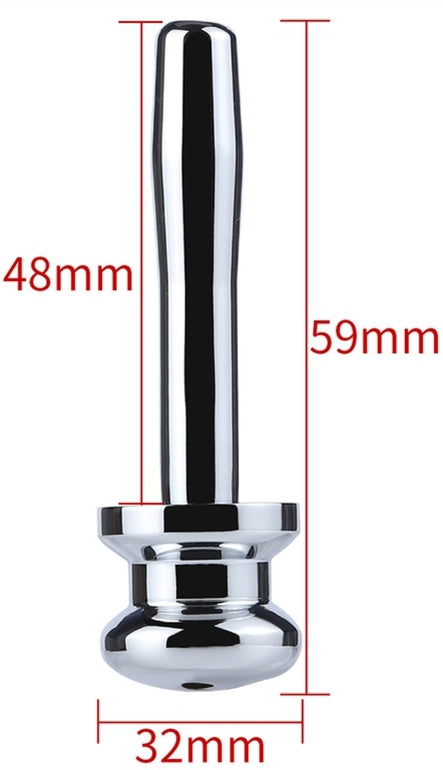 Plug pénis percé Hollow 5cm - Diamètre 9mm