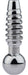 Plug pénis percé Screw 2.5cm - Diamètre 8mm