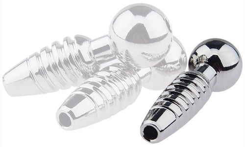 Plug pénis percé Screw 2.5cm - Diamètre 8mm