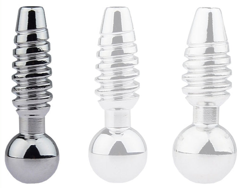 Plug pénis percé Screw 2.5cm - Diamètre 8mm