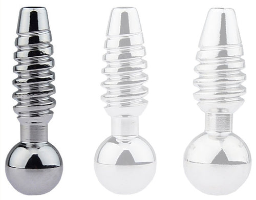 Plug pénis percé Screw 2.5cm - Diamètre 8mm