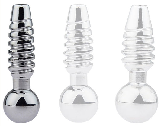 Plug pénis percé Screw 2.5cm - Diamètre 8mm
