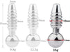 Plug pénis percé Screw L 2.5cm - Diamètre 10mm