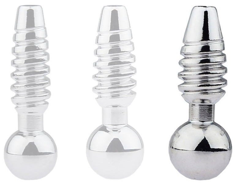 Plug pénis percé Screw L 2.5cm - Diamètre 10mm