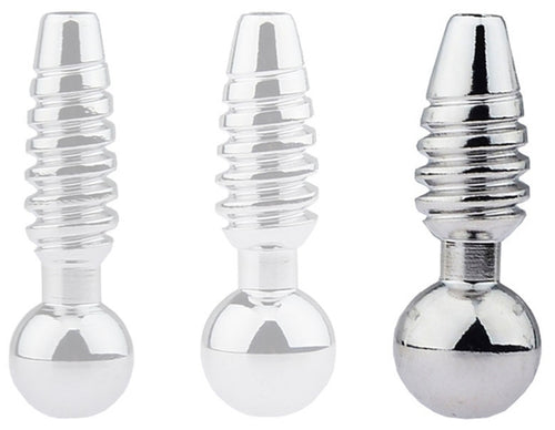 Plug pénis percé Screw L 2.5cm - Diamètre 10mm