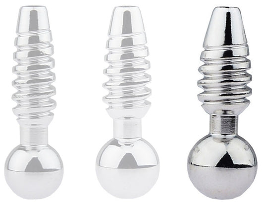 Plug pénis percé Screw L 2.5cm - Diamètre 10mm