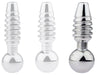 Plug pénis percé Screw L 2.5cm - Diamètre 10mm