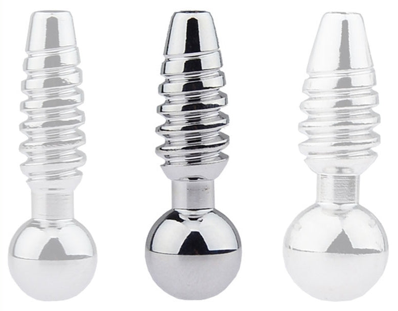 Plug pénis percé Screw M 2.5cm - Diamètre 9mm
