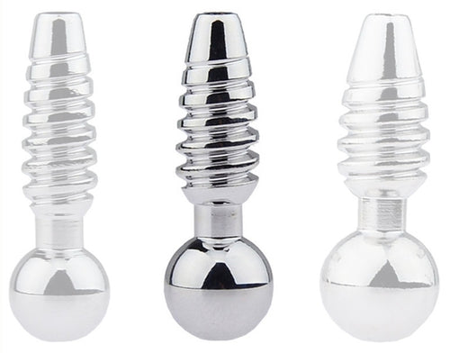 Plug pénis percé Screw M 2.5cm - Diamètre 9mm