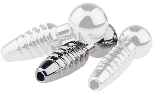 Plug pénis percé Screw M 2.5cm - Diamètre 9mm