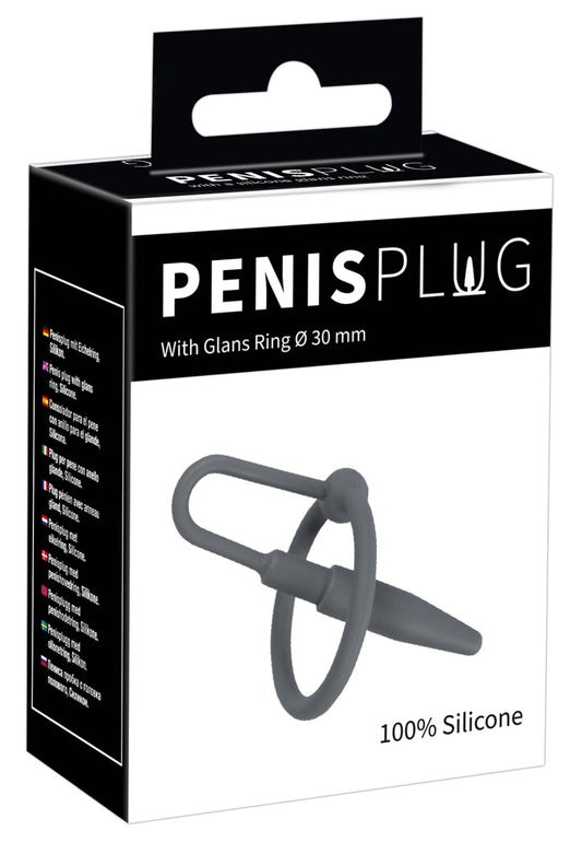 Plug Penis Silicone avec Anneau 5.5cm - Diamètre 8mm