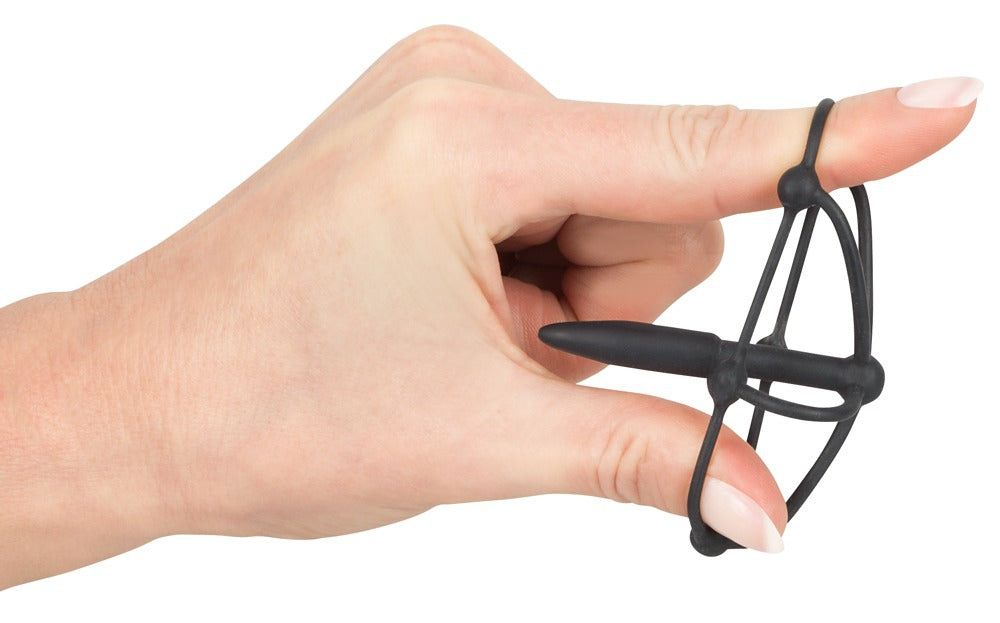 Plug Penis silicone Cage Glans 5cm - Diamètre 8mm