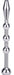 Plug Penis Solid Beads S 5.5 cm - Diamètre 6mm