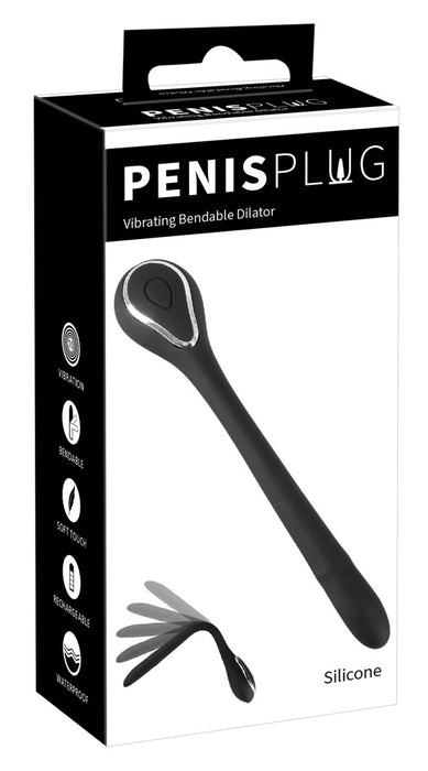 Plug Penis Vibrant Bendy 10cm - Diamètre 10mm