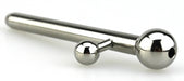 Plug percé pour urètre Albert Wand 6.5cm - Diamètre 8mm