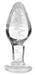 Plug phosphorescent en verre Glow M 8 x 3.4cm