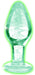 Plug phosphorescent en verre Glow M 8 x 3.4cm