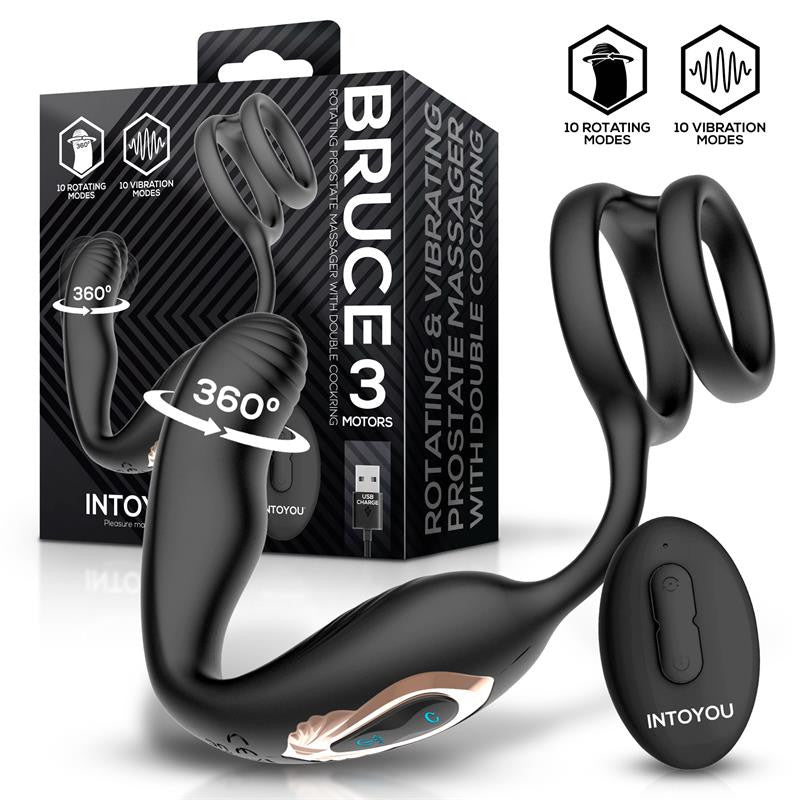 Plug prostatique Cockring Bruce 8.5 x 2.6cm