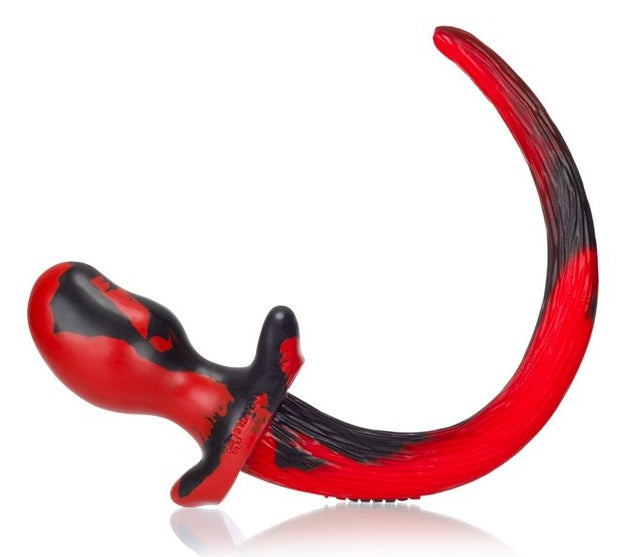 Plug Queue de chien Pug Rouge 8.5 x 4.4 cm