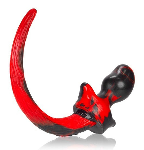 Plug Queue de chien Pug Rouge 8.5 x 4.4 cm