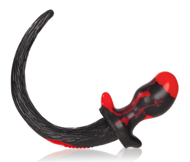 Plug Queue de chien Pug Rouge 8.5 x 4.4 cm