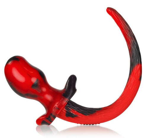 Plug Queue de chien Pug Rouge 8.5 x 4.4 cm