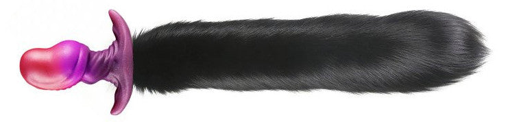 Plug queue de renard Beanyx 9 x 5cm queue 43cm noire