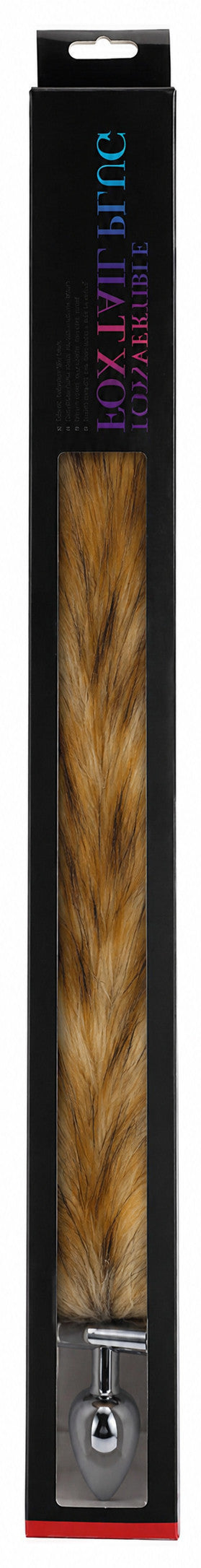 Plug queue de renard convertible bijou Foxy roxy 5.5 x 2.7cm queue 39cm beige