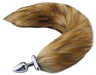 Plug queue de renard convertible bijou Foxy roxy 5.5 x 2.7cm queue 39cm beige