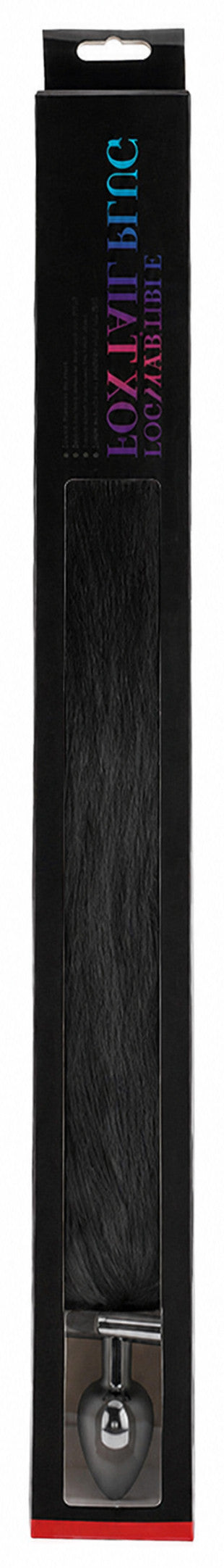 Plug queue de renard convertible bijou Foxy roxy 5.5 x 2.7cm queue 39cm noir