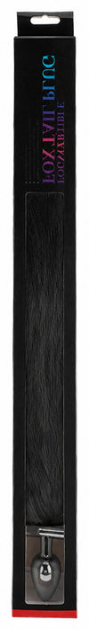 Plug queue de renard convertible bijou Foxy roxy 5.5 x 2.7cm queue 39cm noir