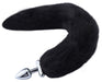 Plug queue de renard convertible bijou Foxy roxy 5.5 x 2.7cm queue 39cm noir