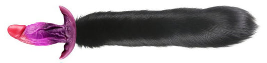 Plug queue de renard Purplelien 10 x 4.2cm queue 41 cm noir