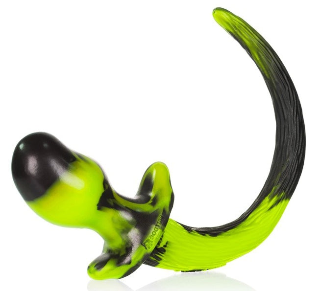 Plug Queue Puppy Tail Bulldog Jaune11.5 x 6cm