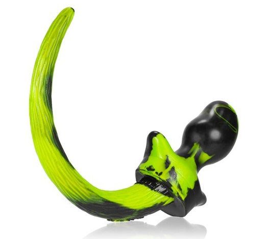 Plug Queue Puppy Tail Bulldog Jaune11.5 x 6cm