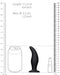 Plug silicone Curve 11 x 3.7cm