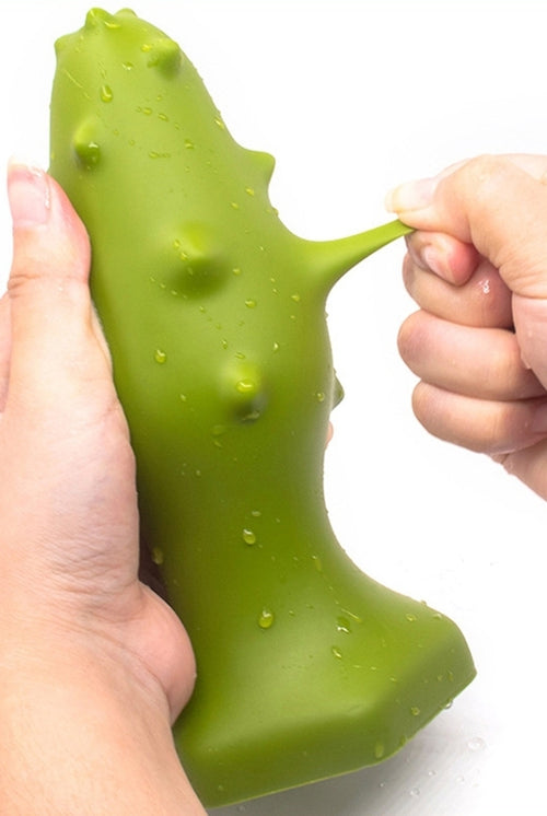 Plug silicone Monster Spike XL 16 x 6.5cm Vert